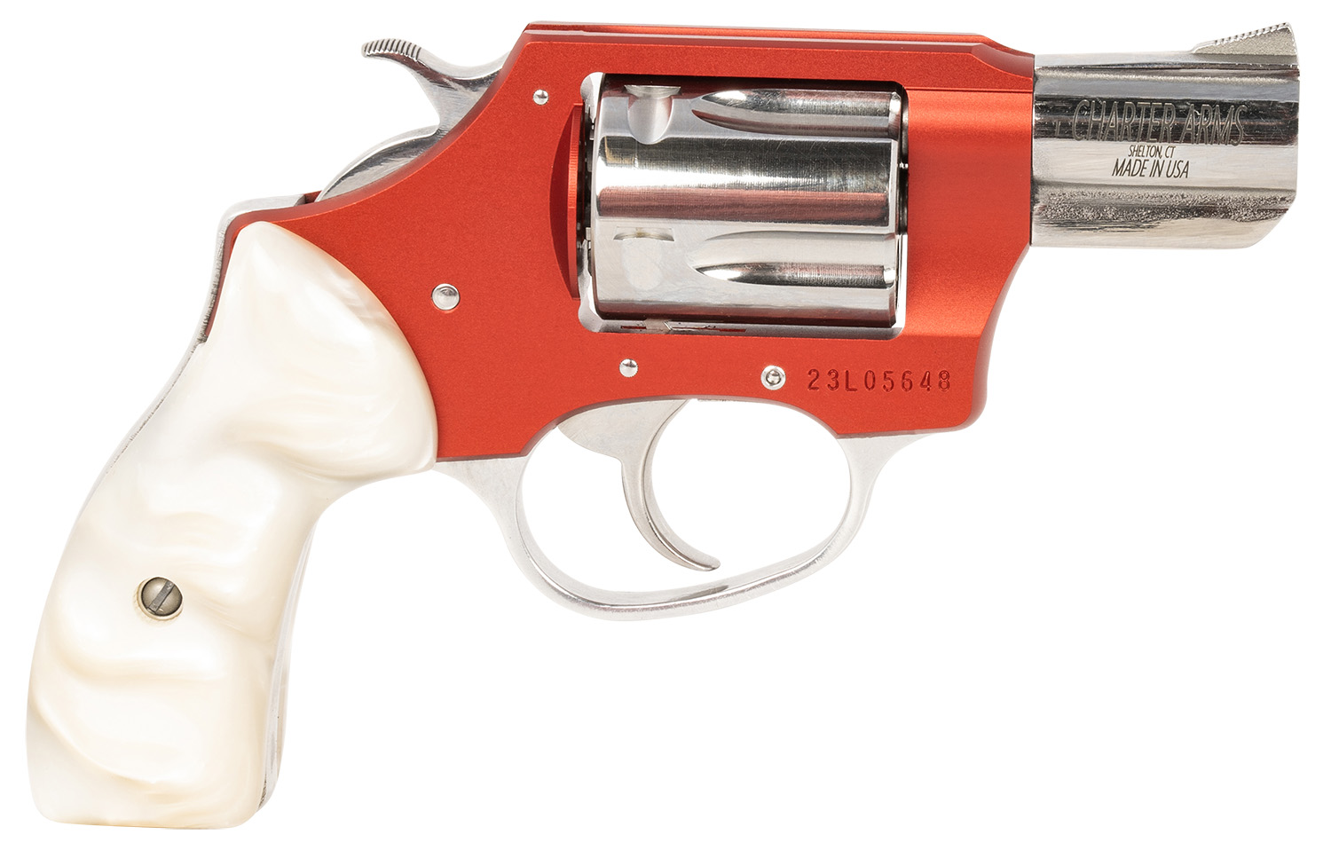 CHARTER ARMS 53826 CHICLADY         38 2.0     WHT/RD 5SHOT