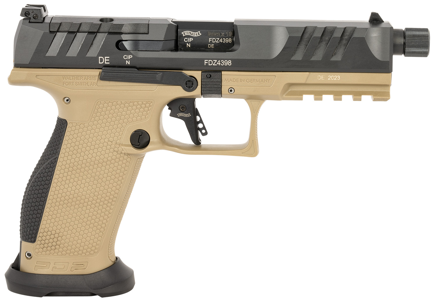 WALTHER 2876582 PDP 9MM 5.1 FULL OR PRO      FDE  18RD