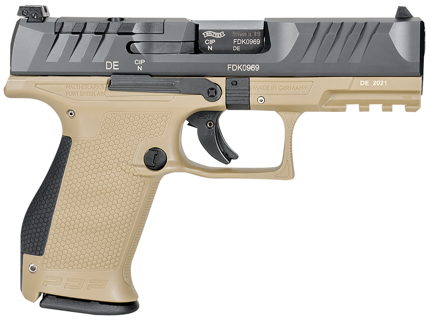 WALTHER 2858444 PDP 9MM 4   COMP OR      2TN TAN  15RD