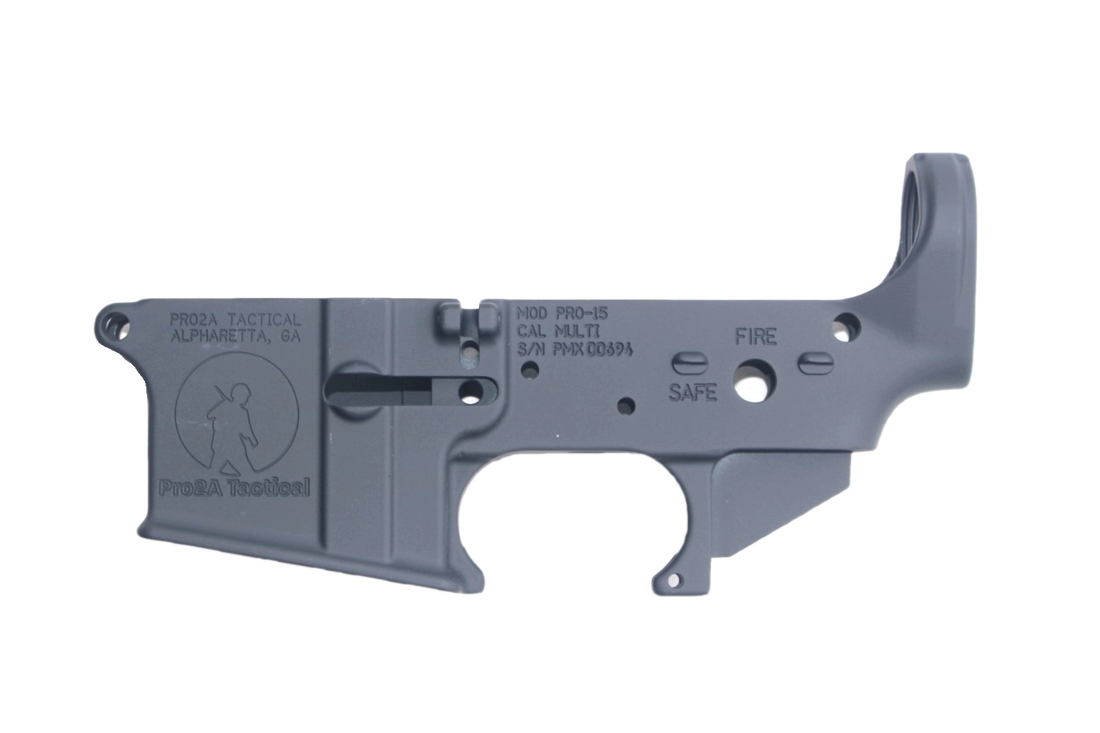 Pro2A Tactical Stripped Lower - Stealth Gray