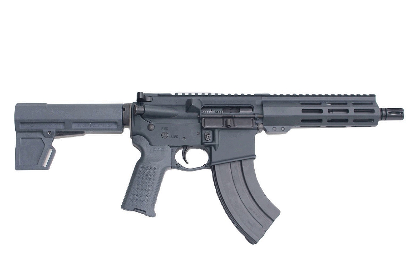 7.5 inch 7.62x39 AR-15 Pistol | Stealth Gray