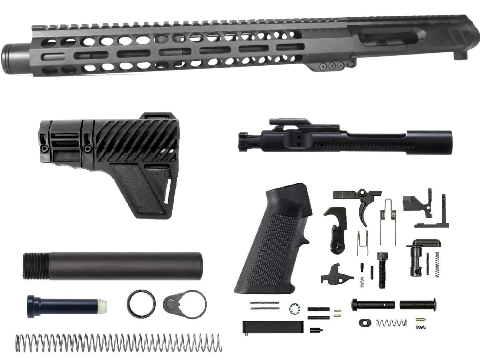 11.5 inch 5.56 NATO Left Hand Side Charging Upper Kit | Pro2A Tactical