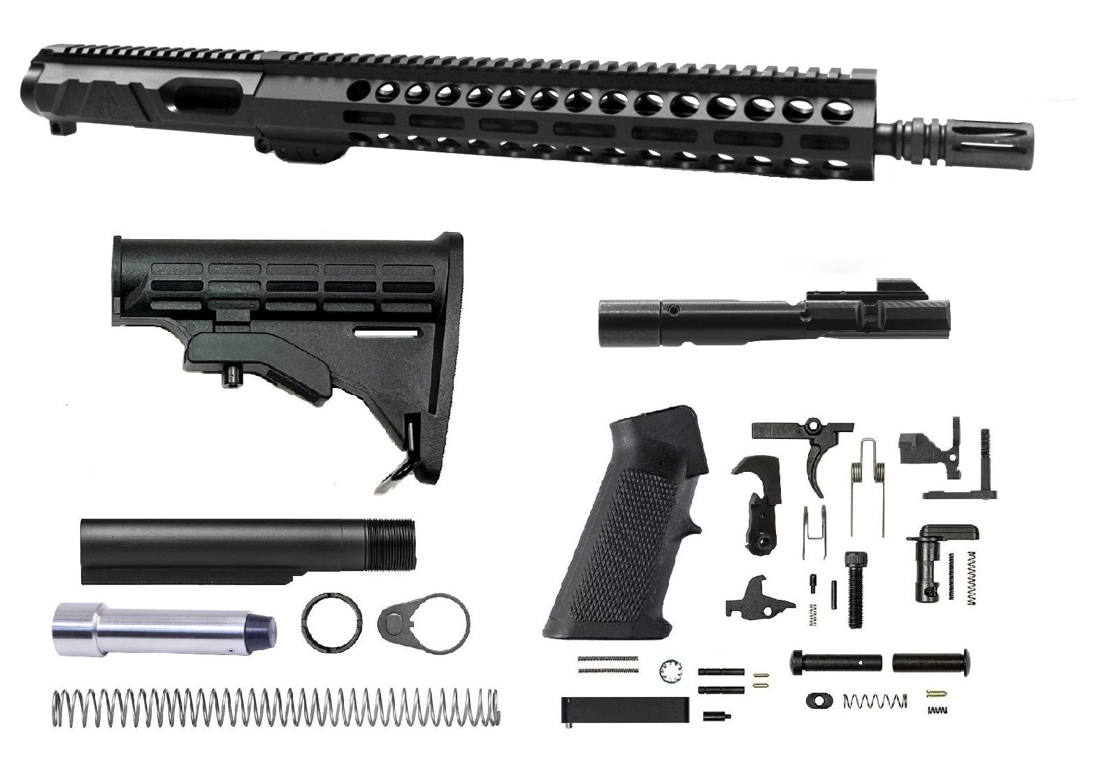 14.5 inch 9mm Upper Kit | Side Charging | Pin Weld