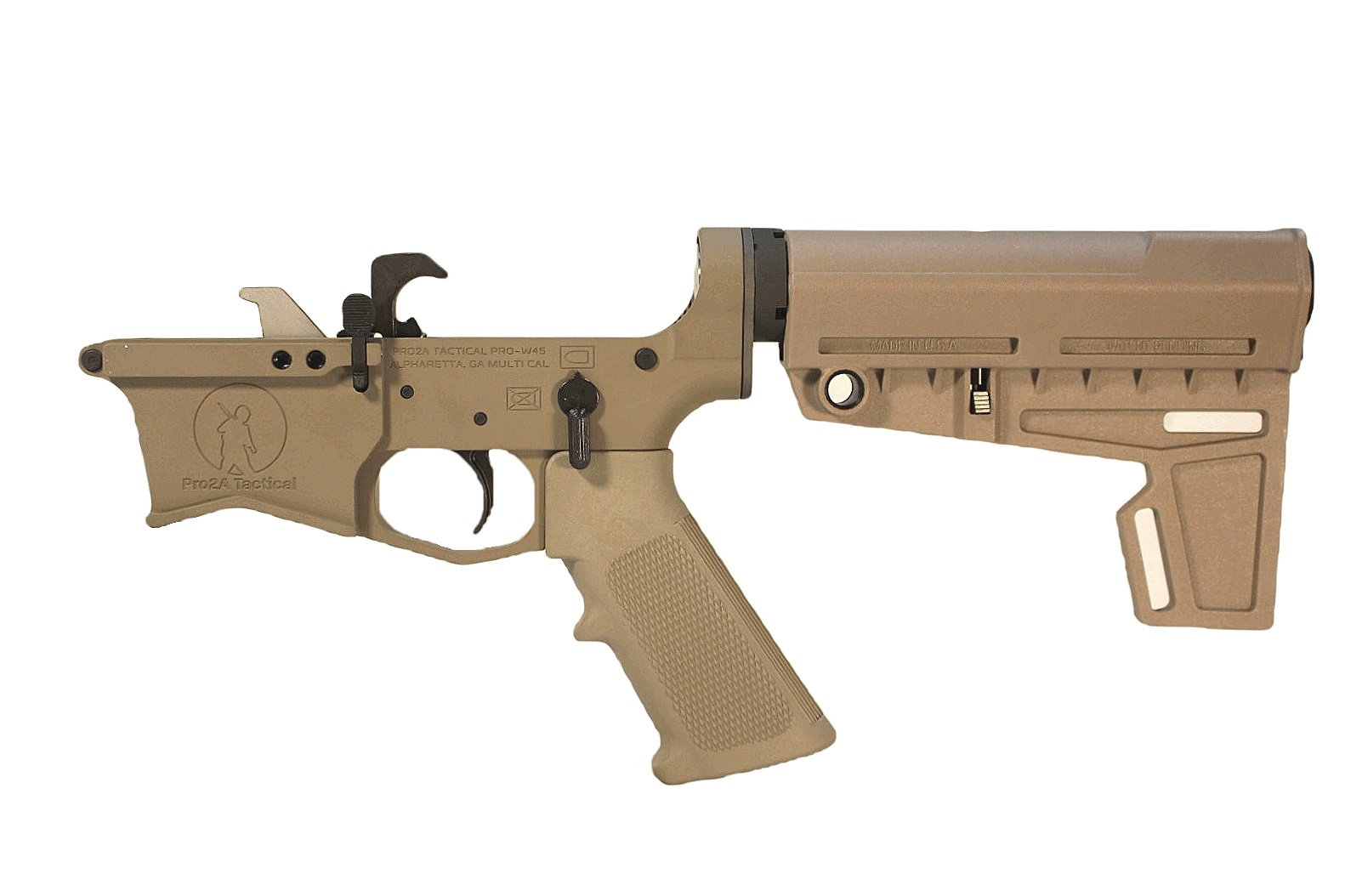 45 ACP Pistol Lower - FDE Color - USA MADE