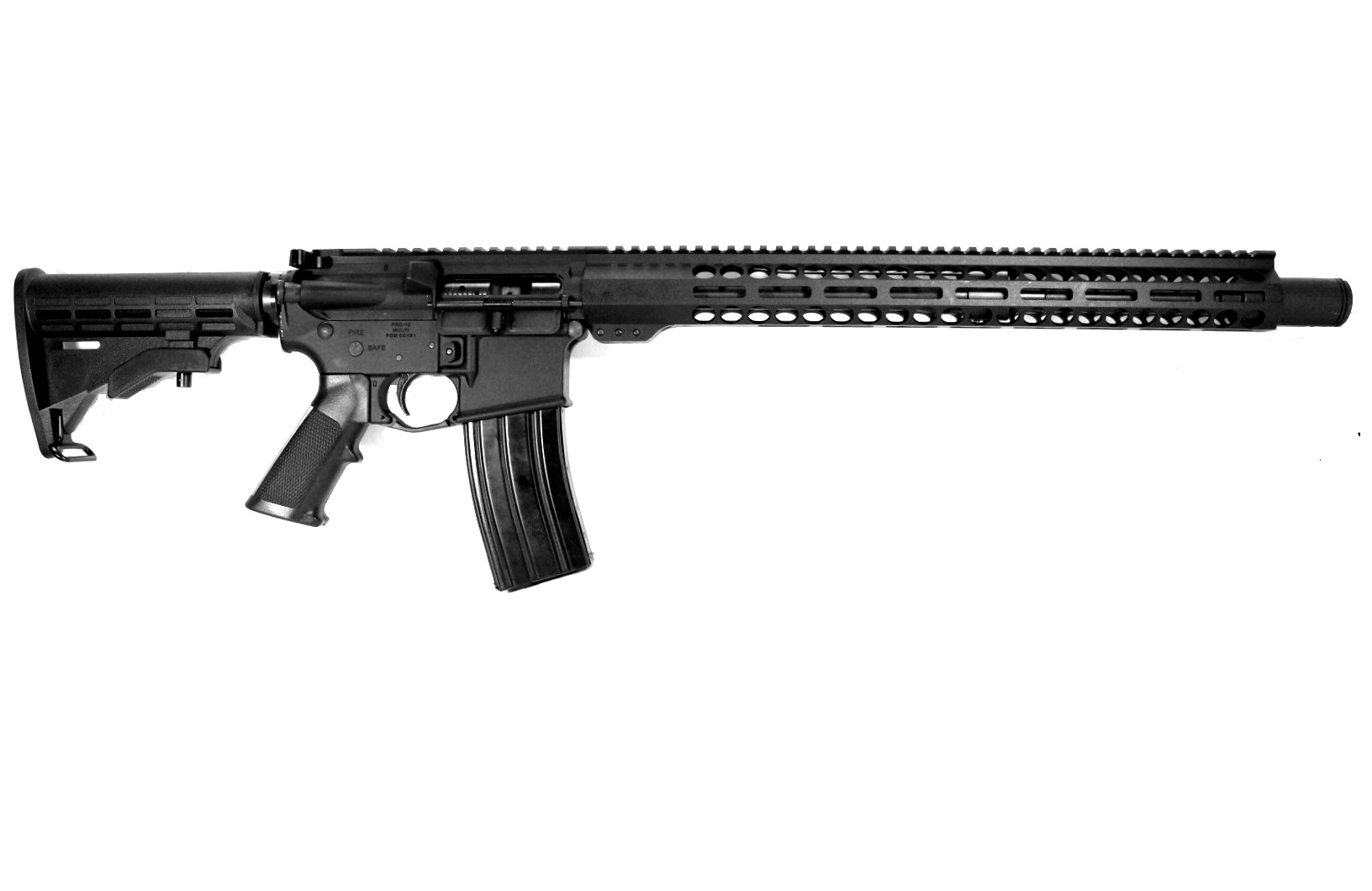 Pro2A Tactical's Patriot 16 inch AR-15 5.56 NATO M-LOK Complete Rifle with Flash Can