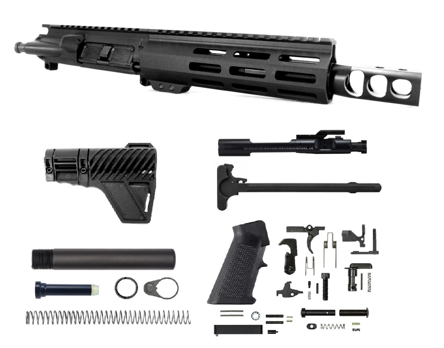 PRO2A 7.5" 12.7x42 (50 Beowulf) 1/20 Pistol Length Melonite M-LOK AR-15 Upper Kit