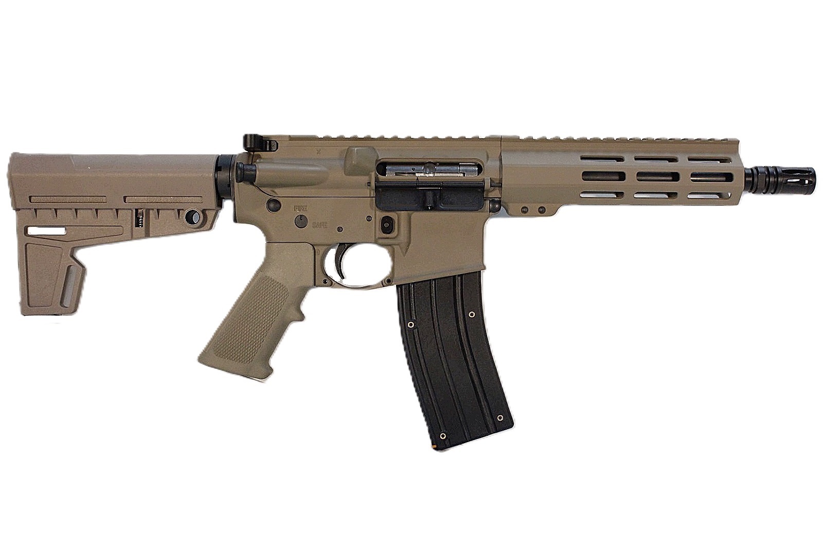 9 inch 22LR Rimfire AR Pistol - FDE Color 