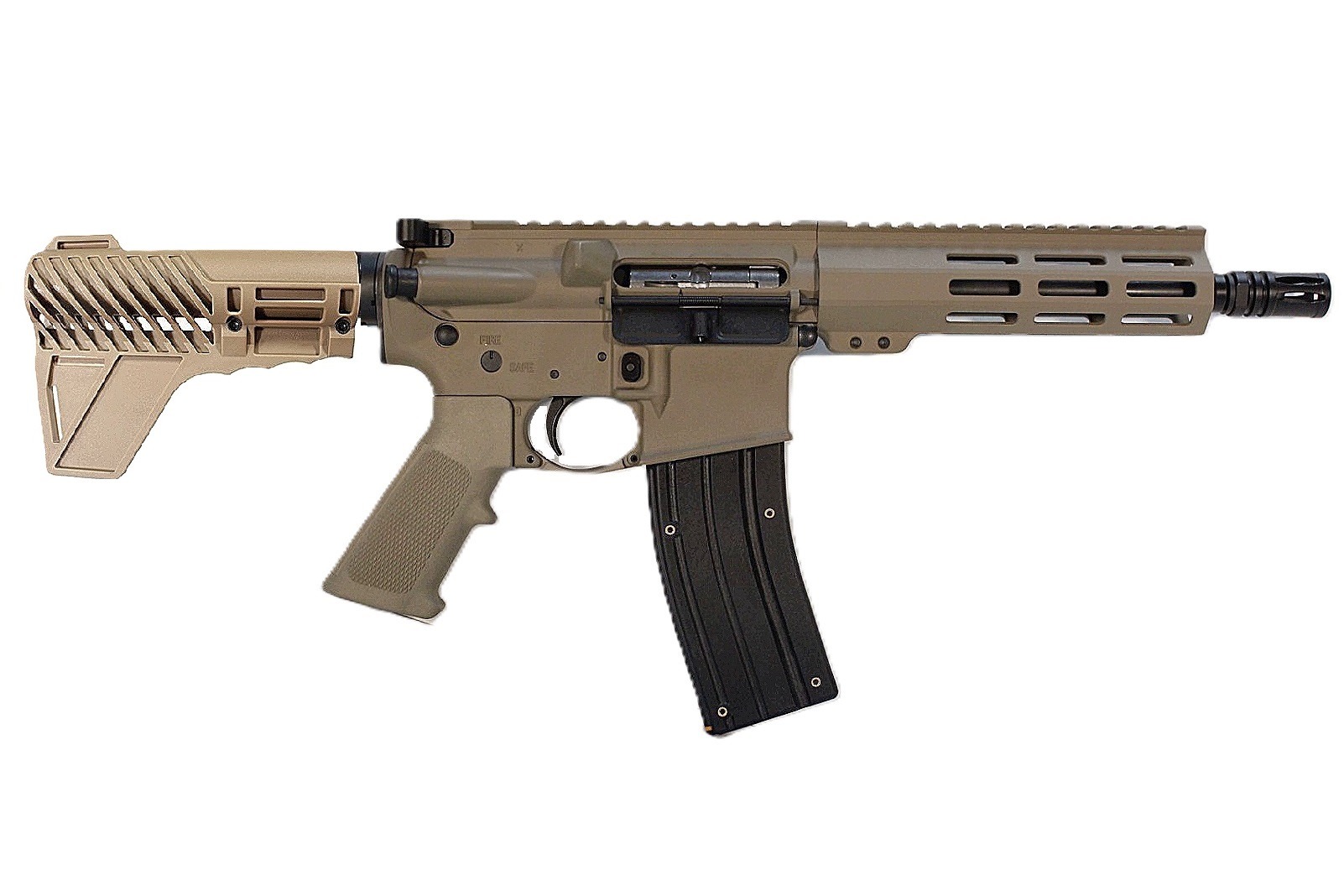 9 inch 22LR Rimfire AR Pistol - FDE Color 