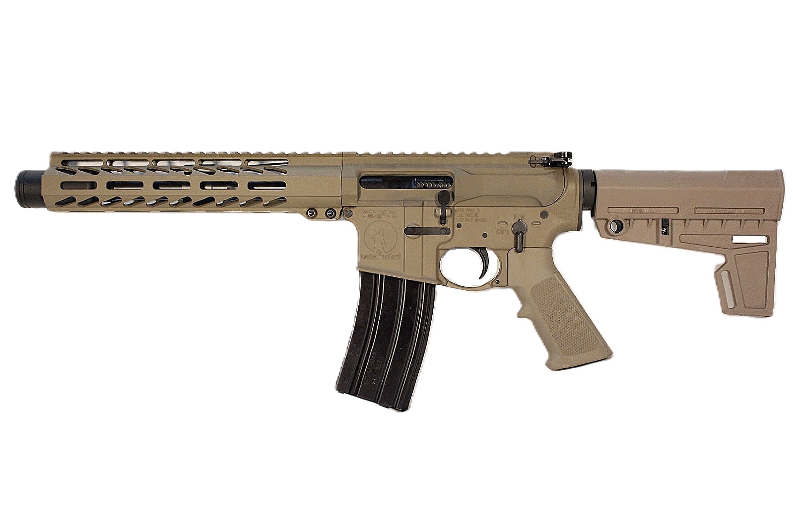 8.5 inch LEFT HAND 300 Blackout Pistol | FDE | USA MADE