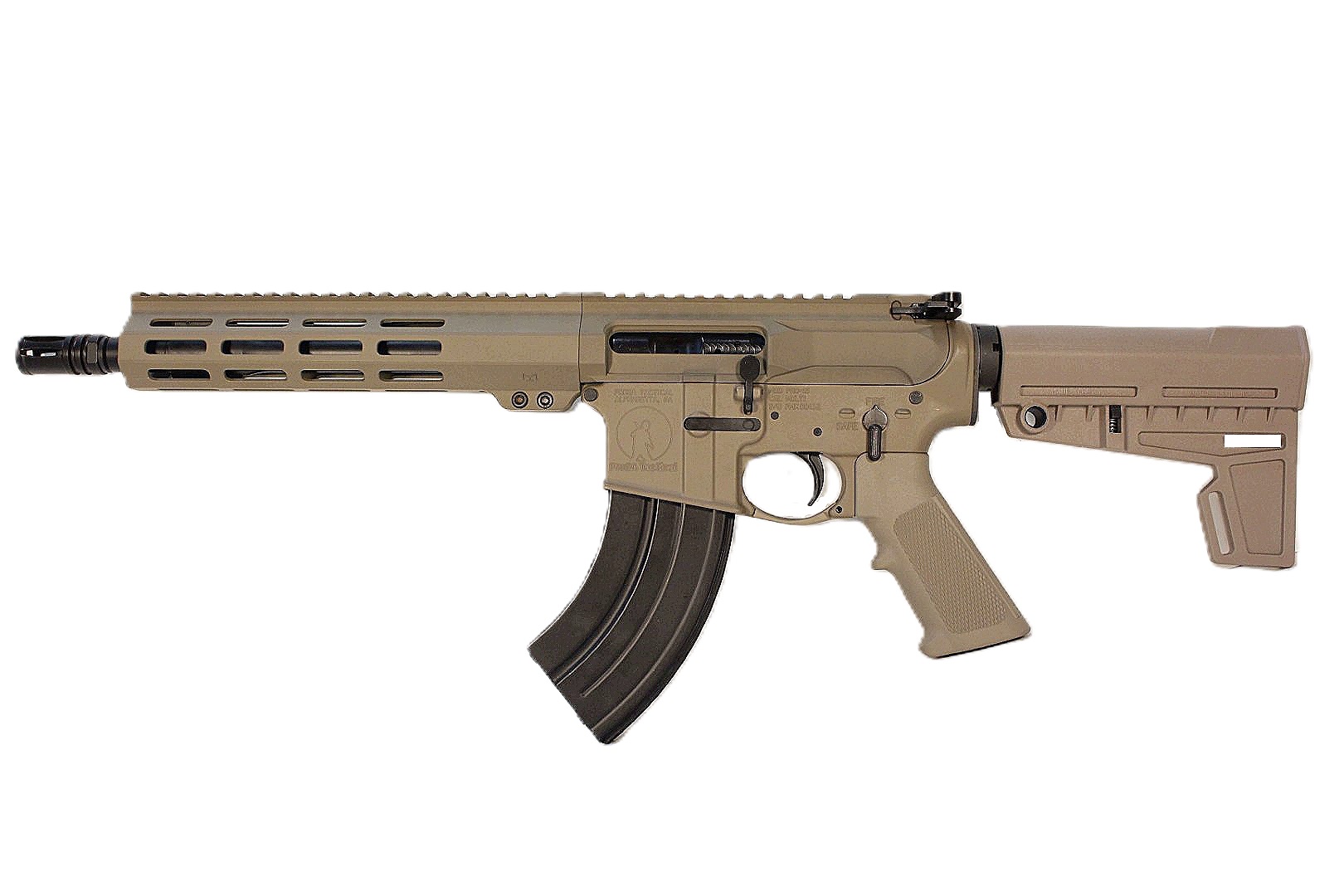 10.5 inch 7.62x39 AR Pistol | FDE | Left Handed 