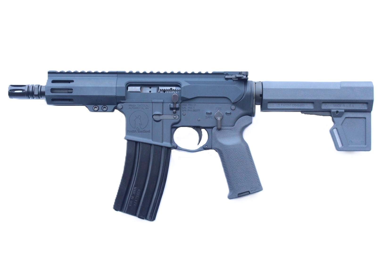5 inch 5.56 NATO Pistol | Left Hand | Gray 