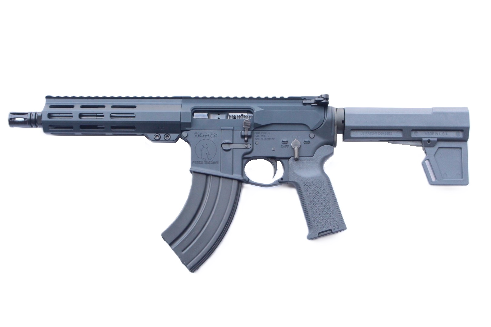 7.5 inch 7.62x39 AR Pistol |FDE | Left Handed 