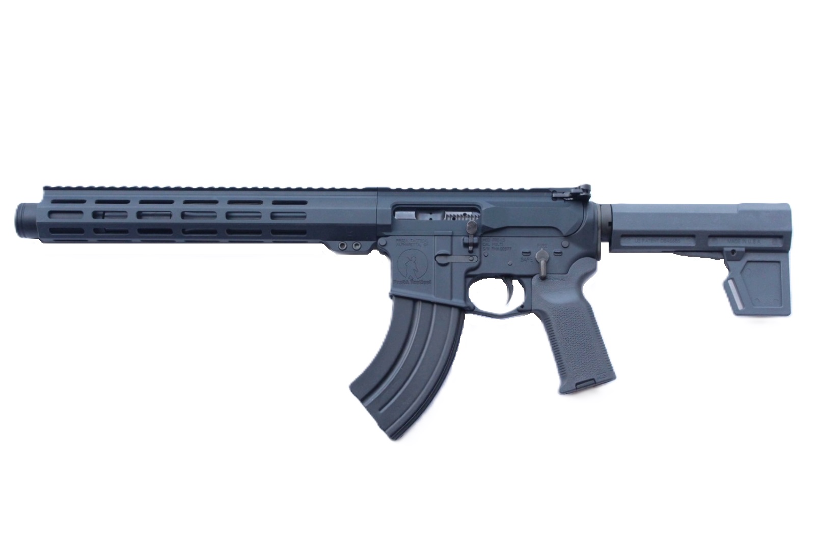 10.5 inch LEFT HAND 7.62x39 AR-15 Pistol | FDE
