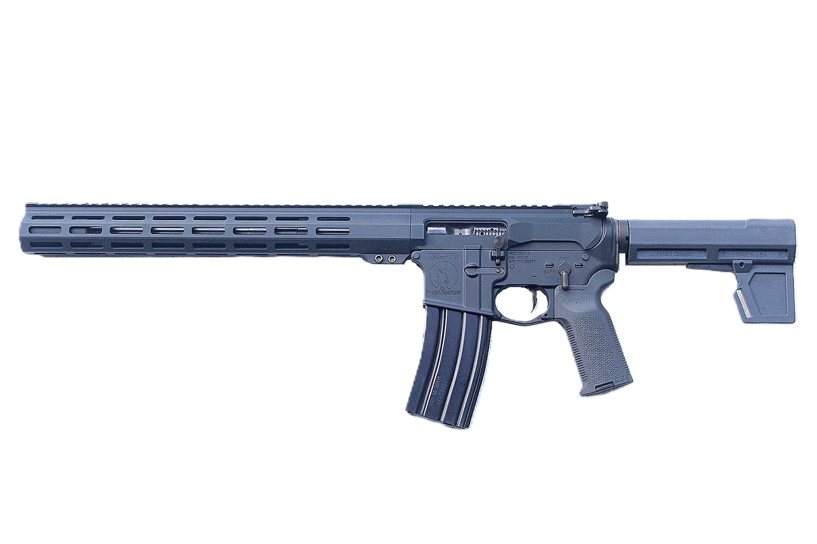 12.5 inch 350 Legend AR Pistol | Left Hand | Gray 