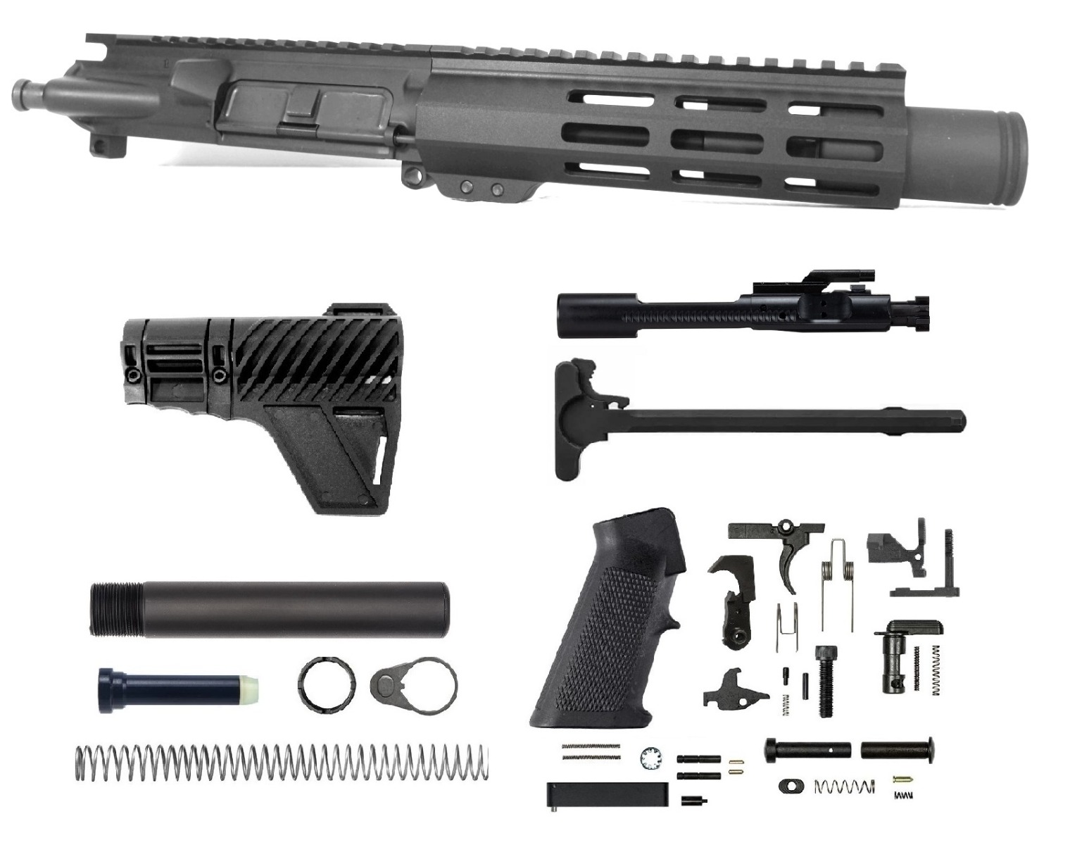 6 inch AR-15 AR15 300 BLACKOUT Pistol M-LOK Melonite Upper w/Can Kit | Pro2A Tactical