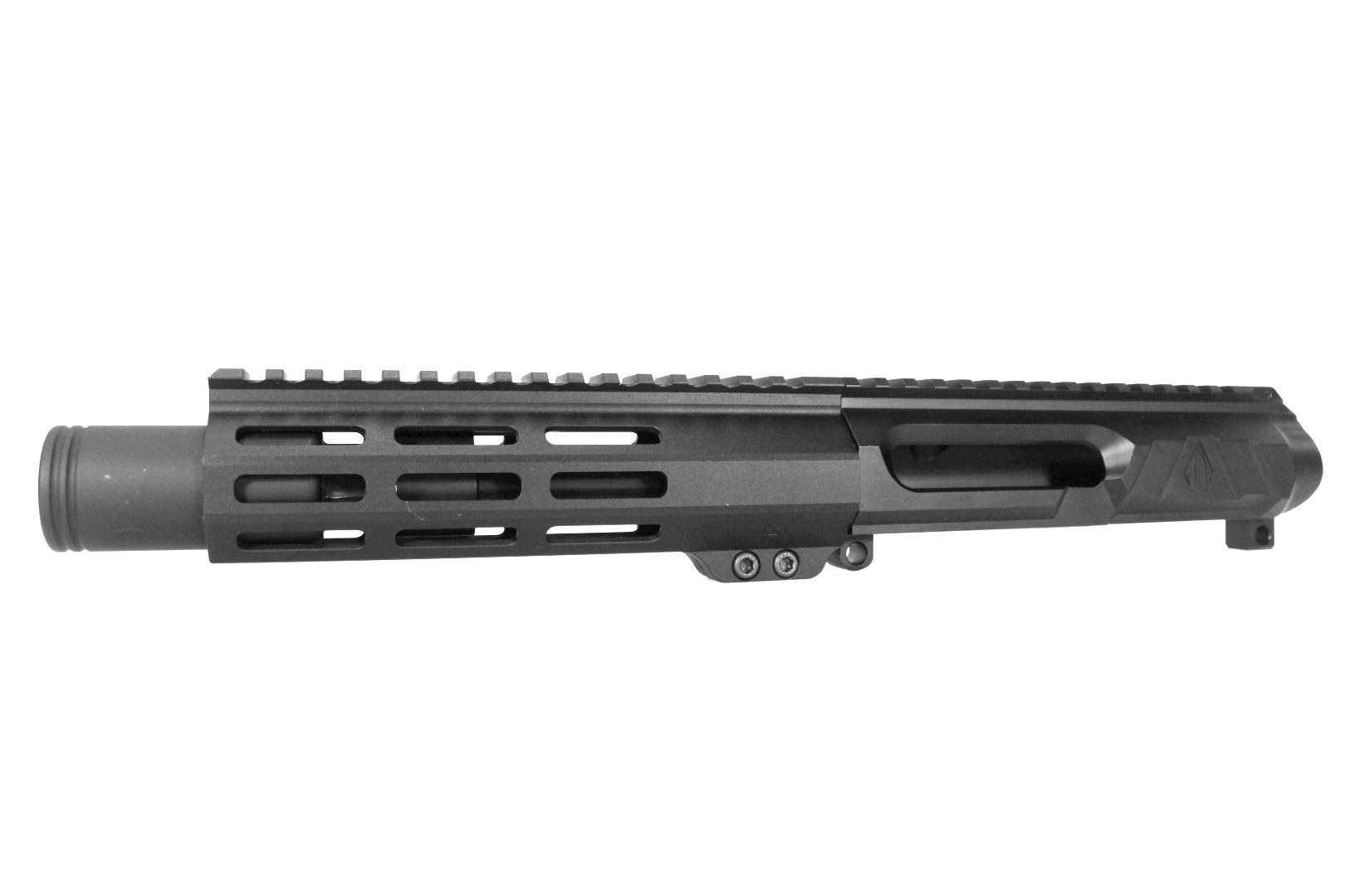 6 inch AR-15 LEFT HANDED AR-15 Non Reciprocating Side Charging 300 Blackout Pistol Melonite Upper w/Can