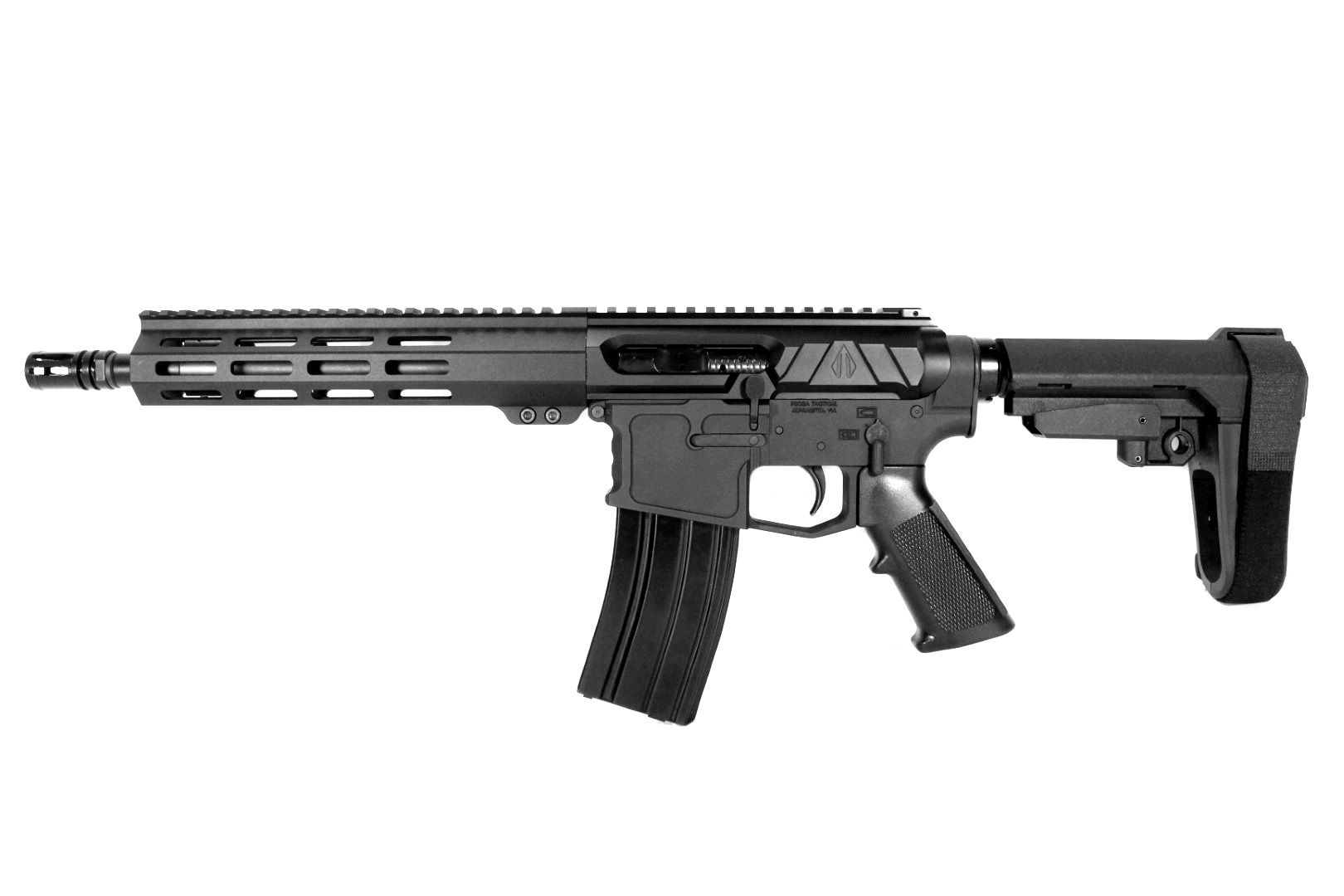 10.5 inch 5.56 NATO M-LOK Side Charging AR-15 Pistol | Left Handed | Pro2A Tactical