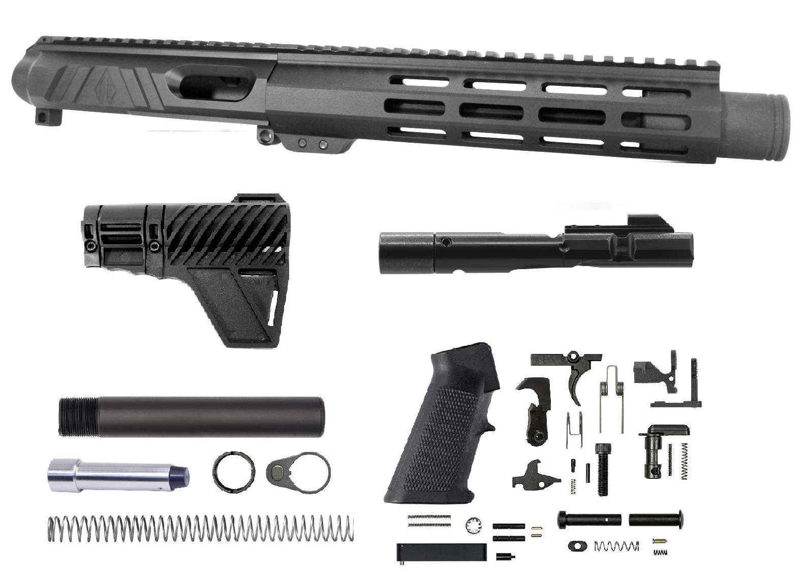 8.5 inch 45 ACP AR-15 Side Charging Upper w/Can Kit | Pro2A Tactical