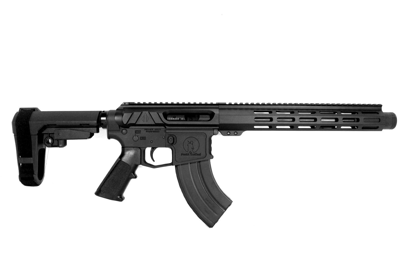 10.5 inch 7.62x39  Side Charging AR Pistol | Pro2A Tactical 