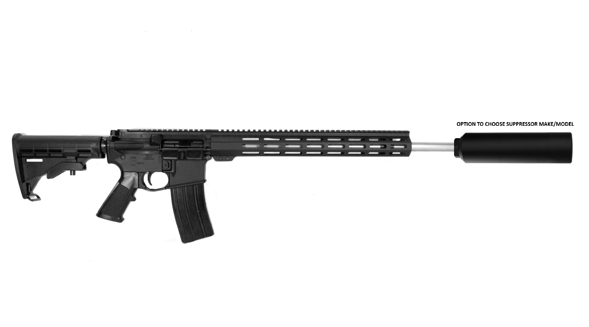P2A PATRIOT 20" 223 Wylde Stainless Rifle + BYO Suppressor Package