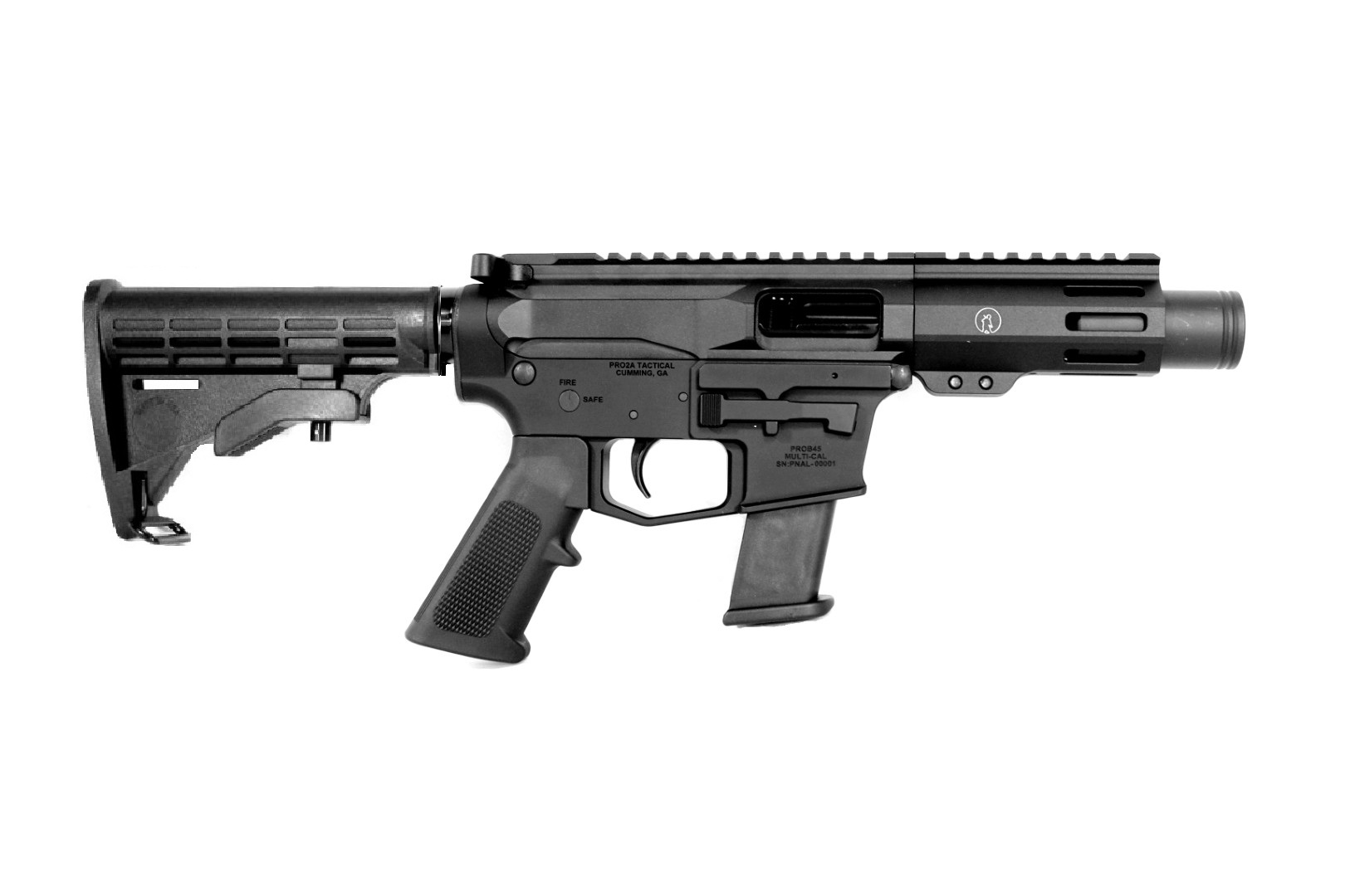 P2A HERO 3" 45 ACP 1/16 Pistol Caliber Melonite M-LOK Rifle (SBR)