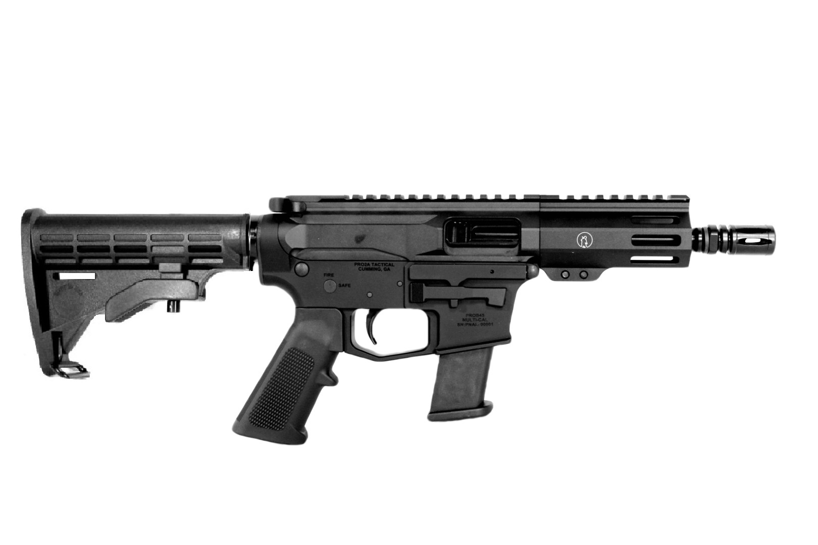 P2A HERO 5" 45 ACP 1/16 Pistol Caliber Melonite M-LOK Rifle (SBR)