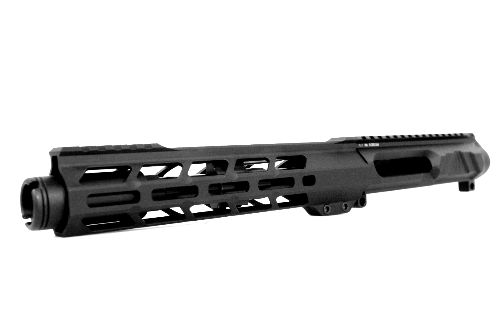 7.5 inch AR-15 LEFT HANDED AR-15 Non Reciprocating Side Charging 5.56 NATO Pistol Nitride Upper w/Can