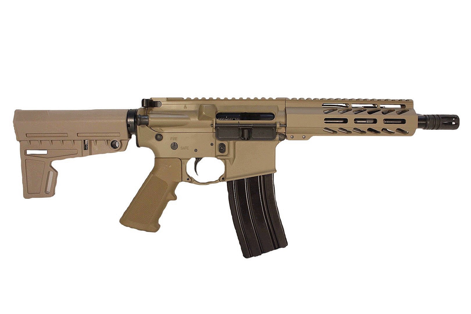8 inch 5.56 NATO M-LOK Complete Pistol | FDE| Lifetime Warranty