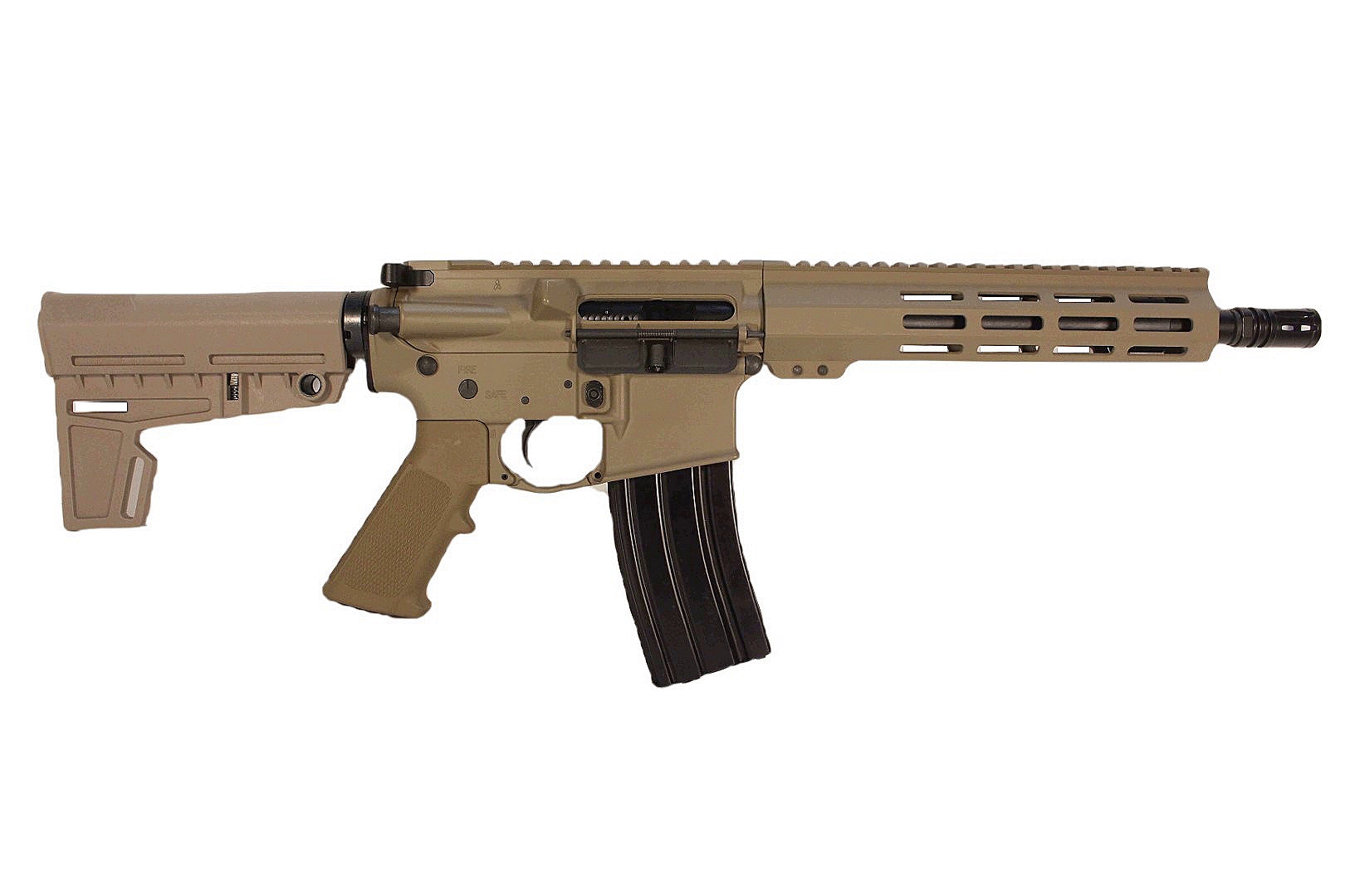 10.5 inch  12.7x42 (50 Beowulf) AR Pistol | FDE | Made in the USA