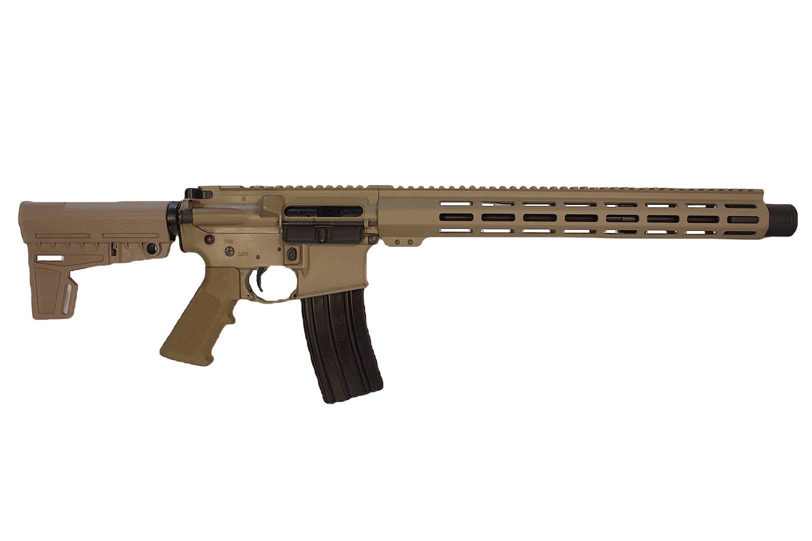 13.7 inch 5.56 NATO M-LOK Pistol | Magpul FDE | Lifetime Warranty