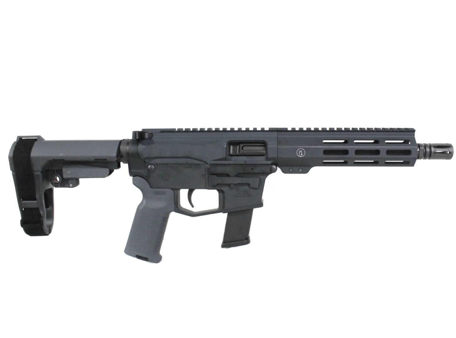 P2A HERO 8.5" 40 S&W 1/16 Pistol Caliber Melonite M-LOK Pistol - GRAY
