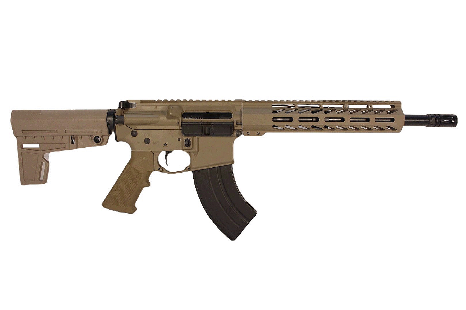 12.5 inch 9x39 Russian AR-15 Pistol | FDE | Made in the USA