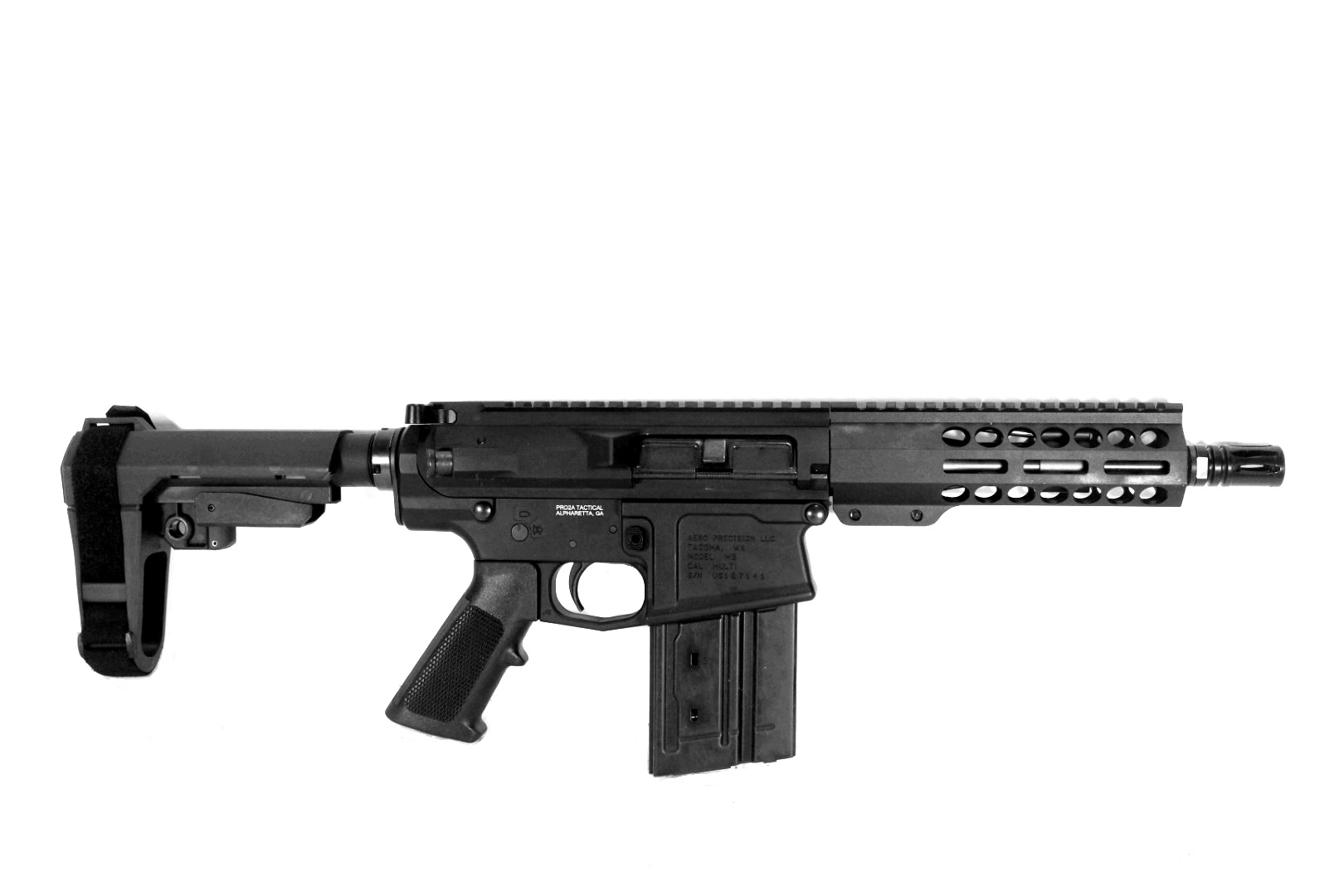 7.75 inch 8.6 Blackout AR-10 Pistol 