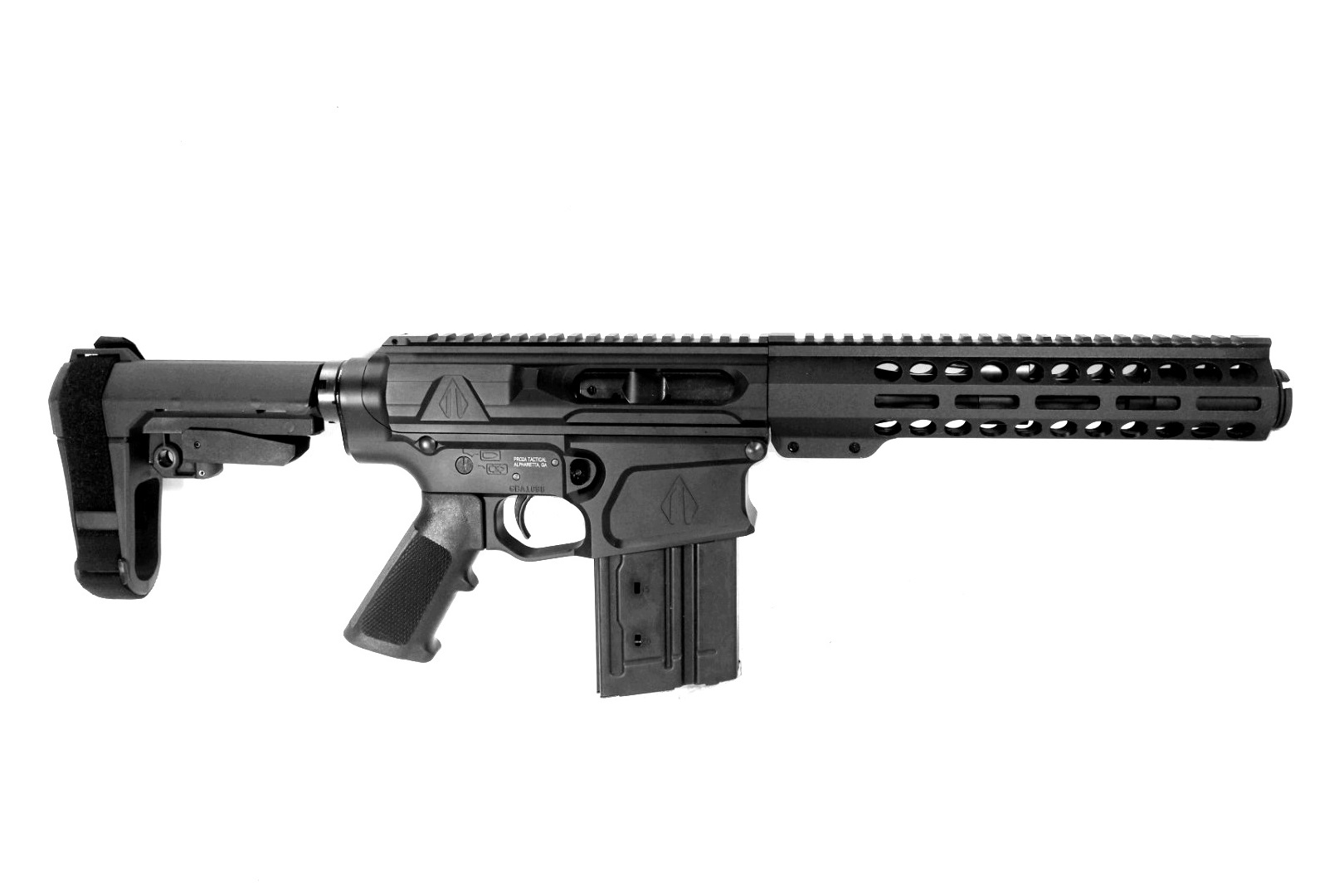 7.75 inch AR-10 AR-308 308 Win M-LOK Side Charging Pistol - Valiant Line By Pro2a Tactical