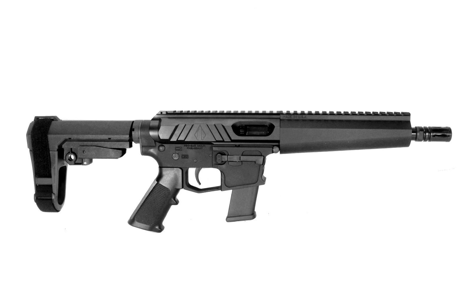 8.5 inch 45 ACP Side Charging MP5 STYLE Pistol | Pro2a Tactical