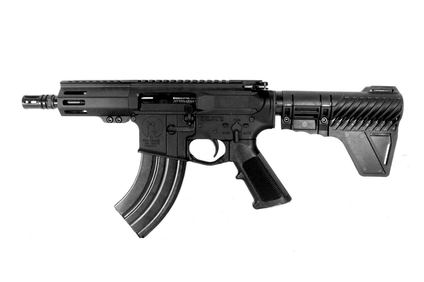 5 inch LEFT HAND 7.62x39 AR-15 Pistol 