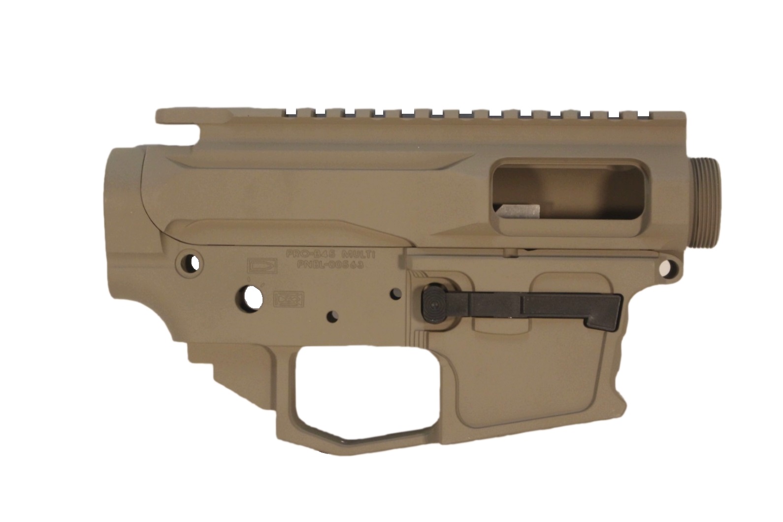 9mm/40 S&W AR-9 Stripped Billet Lower Receiver - Magpul FDE Color By Pro2A Tactical