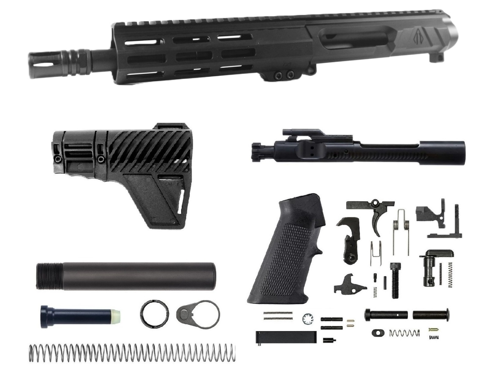 7.5 inch LEFT 7.62x39 Side Charging Upper Kit