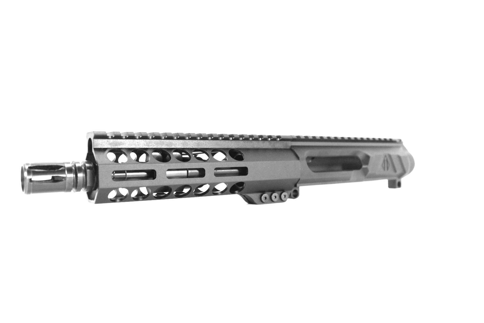 7.5 inch AR-15 LEFT HANDED AR-15 Non Reciprocating Side Charging 300 Blackout Pistol Melonite Upper