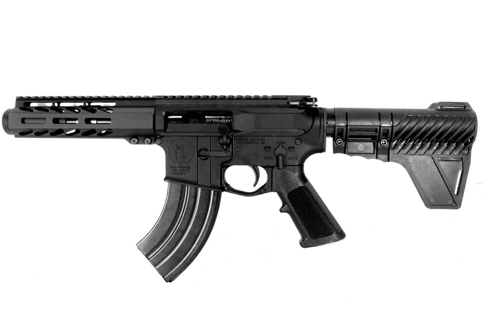 5 inch LEFT HANDED 7.62x39 Complete Pistol 