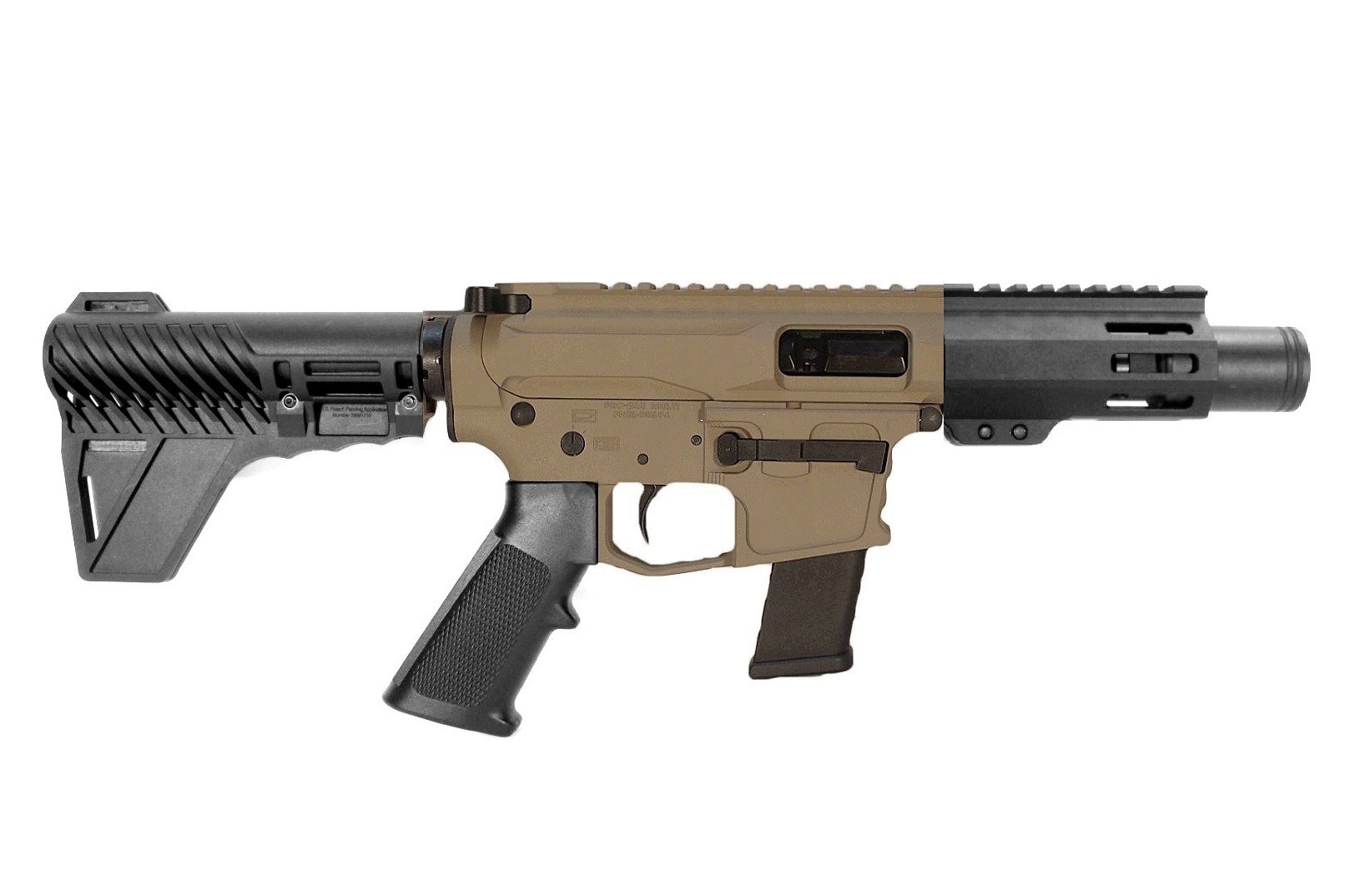 3 inch 9mm AR Pistol FDE/BLK 2 Color 