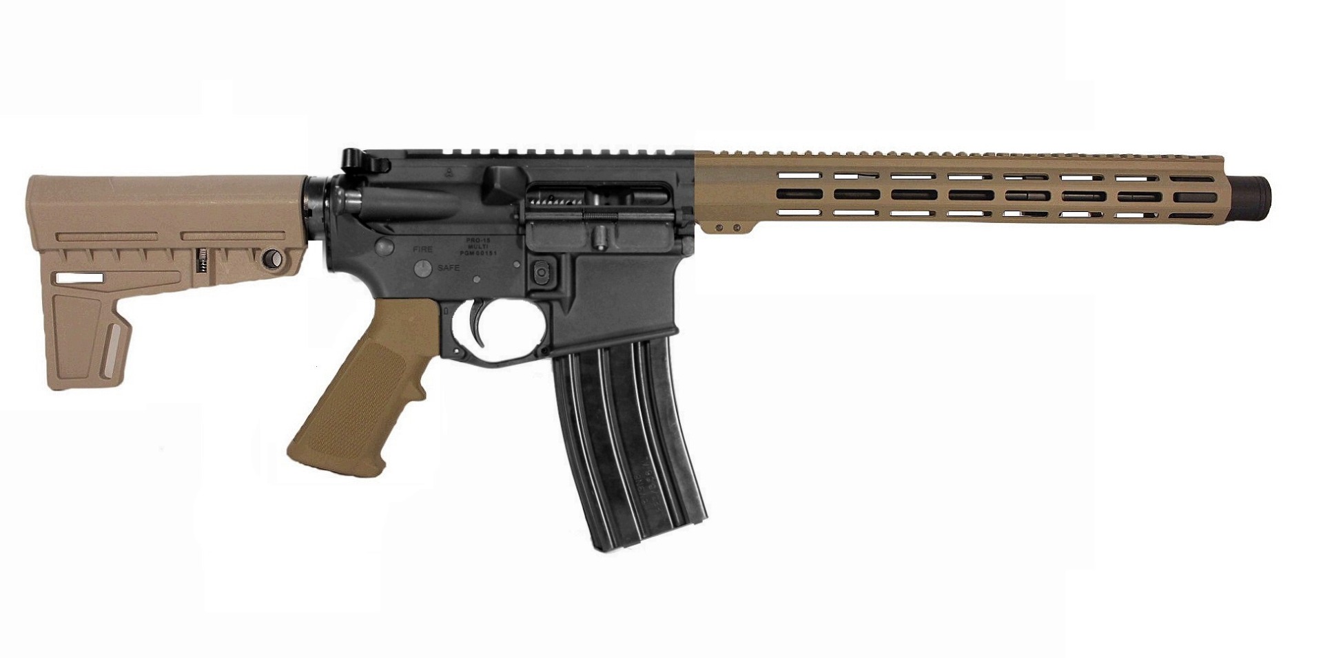 13.7" 5.56 NATO AR-15 Pistol BLK/FDE | US MADE