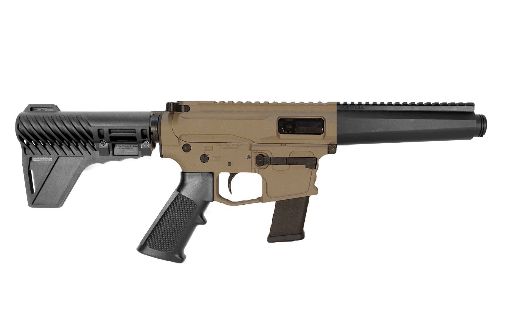 5 inch 9mm AR Pistol MP5 FDE/BLK 2 Tone