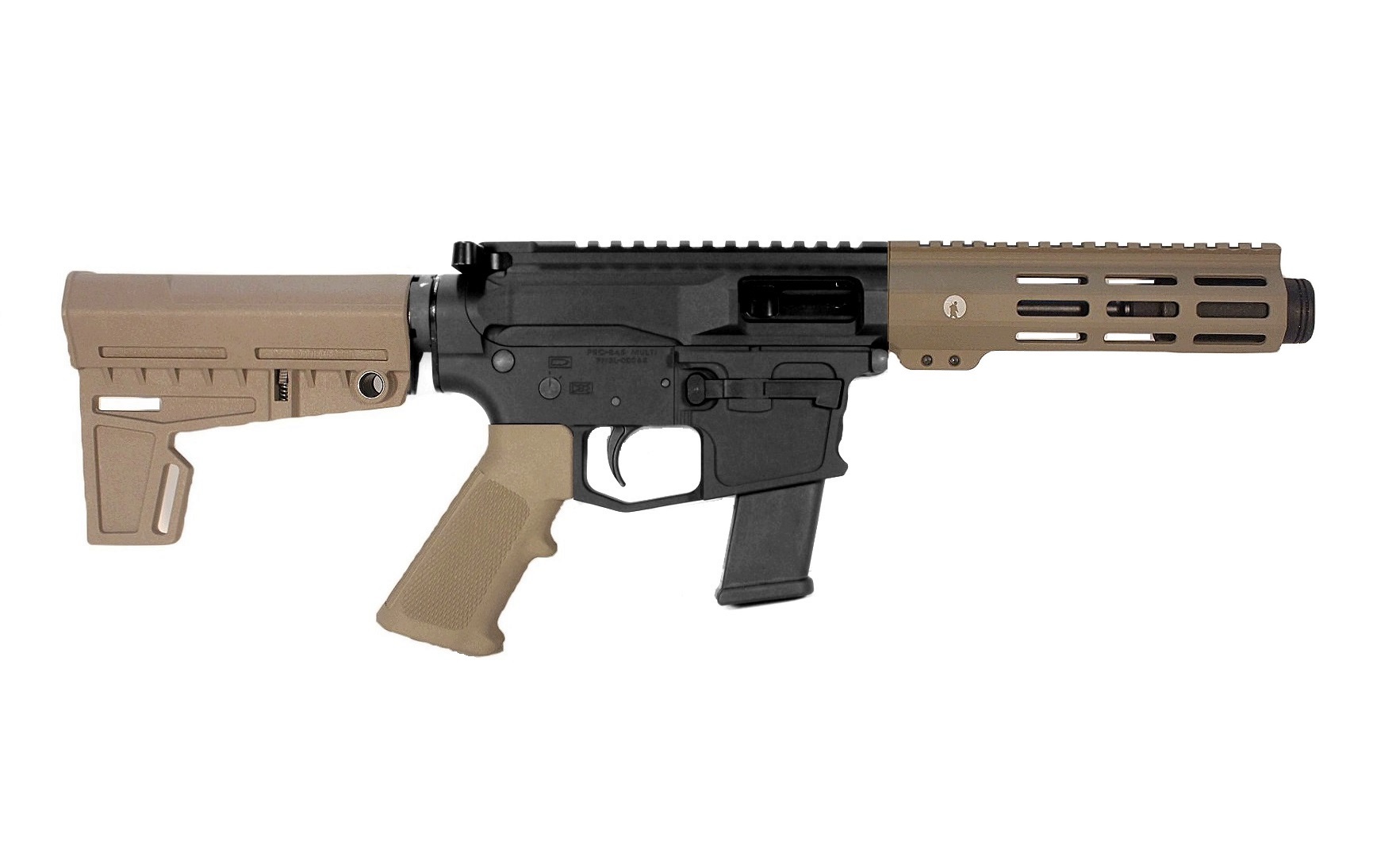 5 inch 45 ACP AR Pistol in BLK/FDE Color 