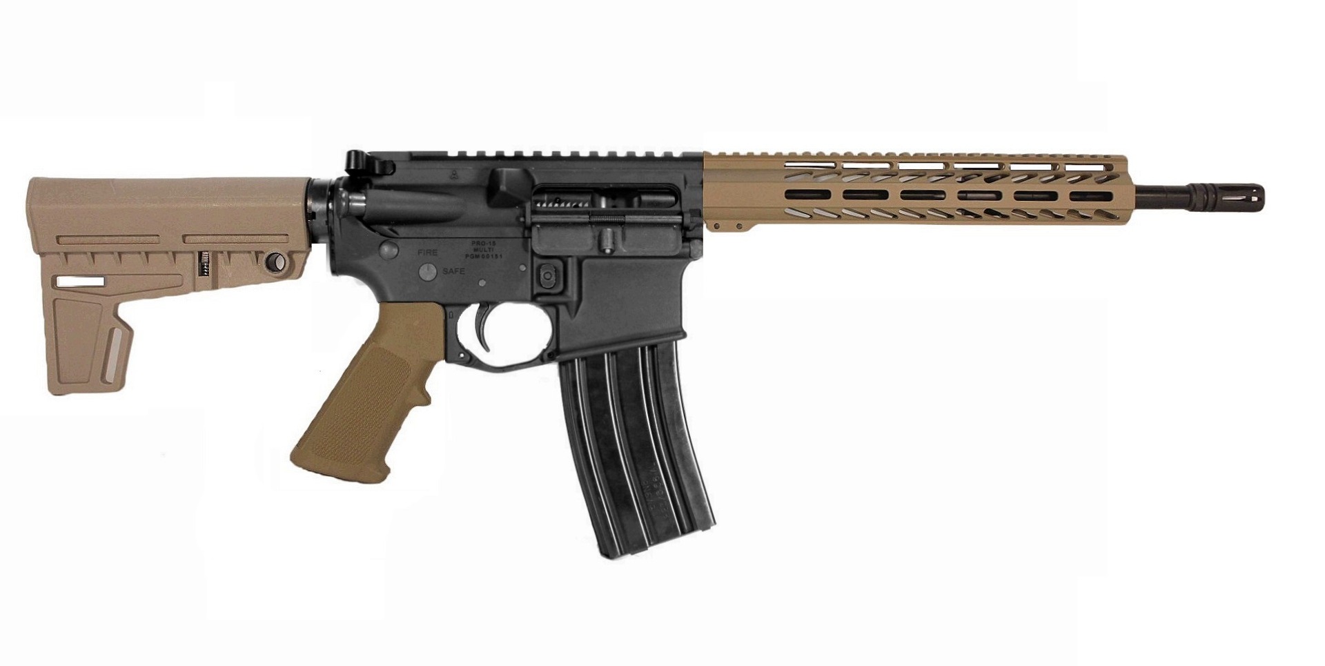 14.5 inch 5.56 NATO AR Pistol BLK/FDE | USA MADE