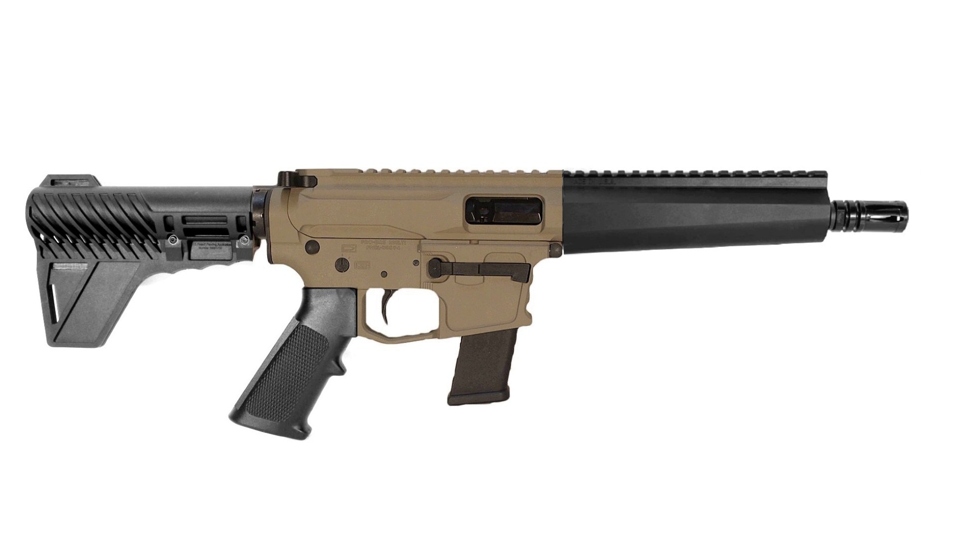 8 inch 9mm PCC MP5 2 Tone FDE/BLK Pistol