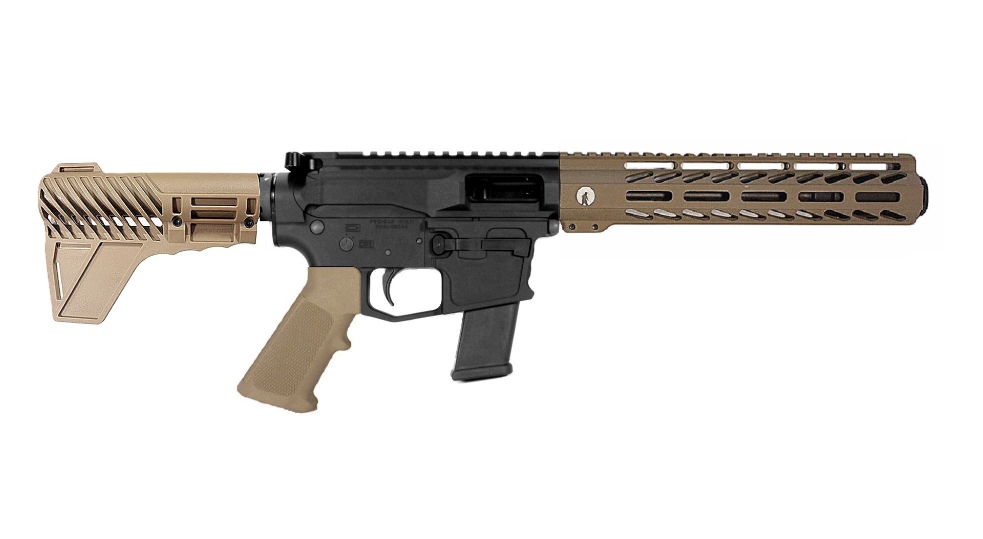 8.5 inch 40 S&W AR-15 Pistol in BLK/FDE