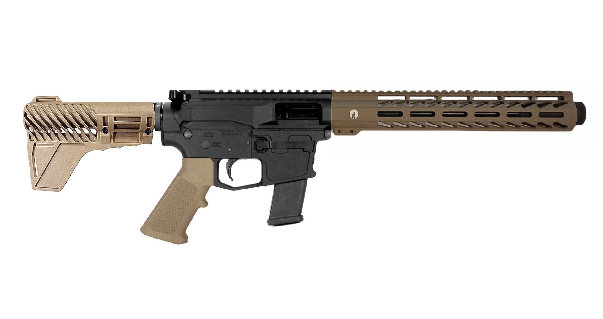 10.5 inch 45 ACP PCC Pistol in BLK/FDE
