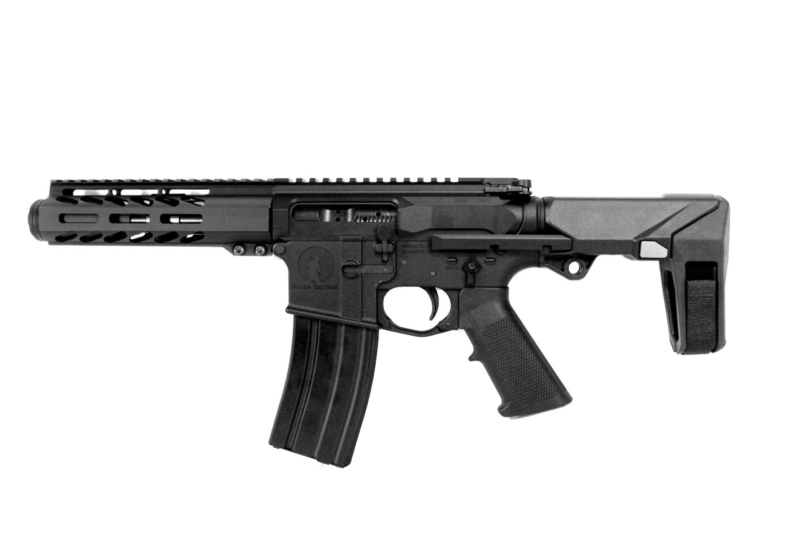P2A PATRIOT LEFT HAND 5" 300 Blackout 1/5 Micro Length Melonite M-LOK AR-15 PDW 