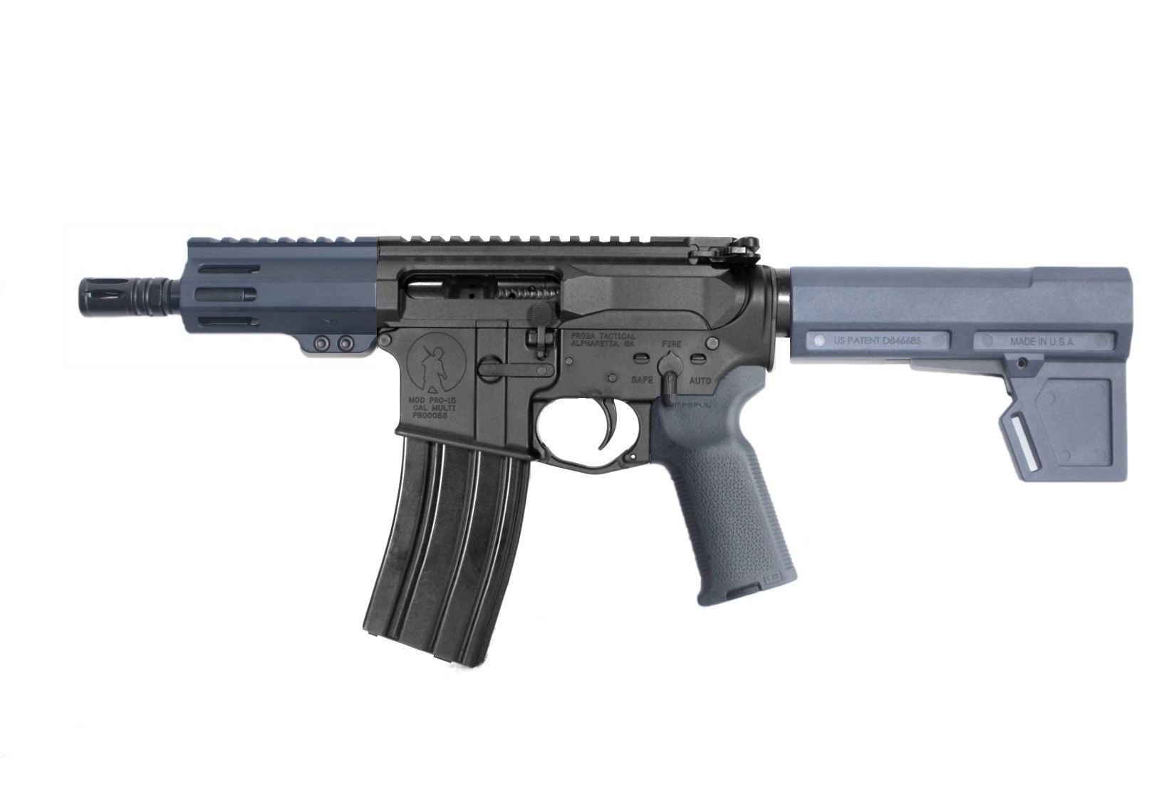 5 inch 5.56 NATO AR-15 Pistol | BLK/GRY | USA MADE